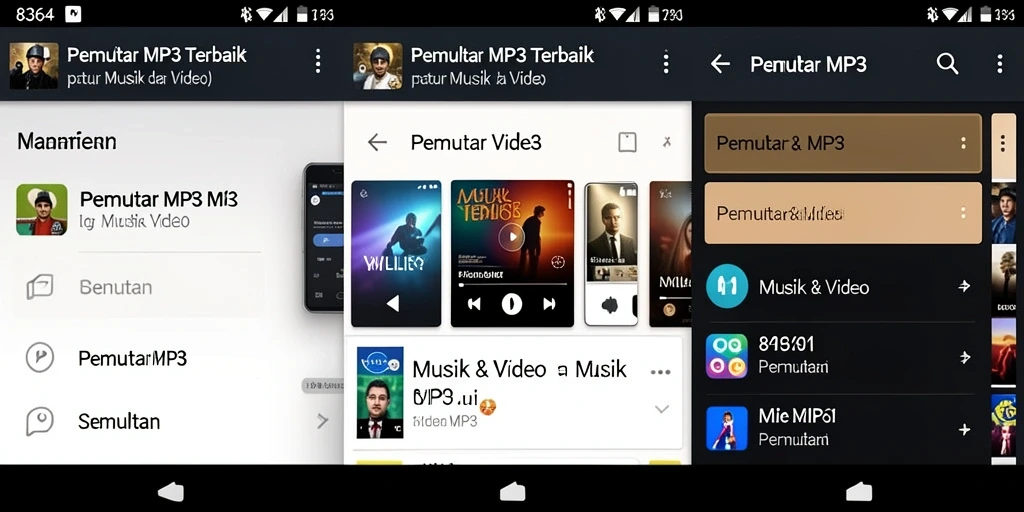 Antarmuka intuitif dan fitur Pemutar MP3 yang menarik dari 8364.