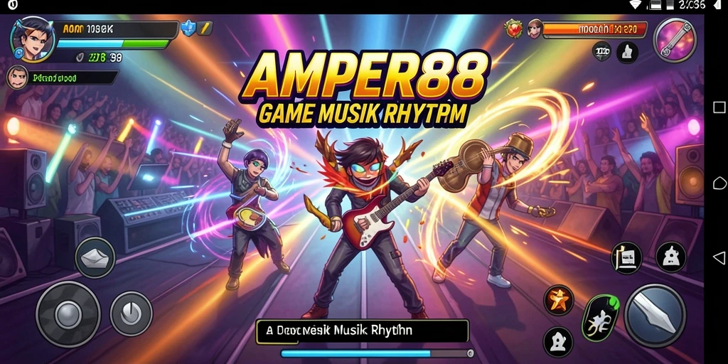 Tampilan antarmuka menarik dari AMPER88 dengan kontrol yang responsif.