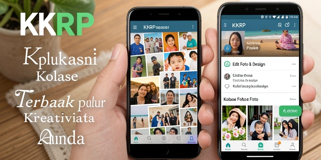Antarmuka pengguna KKRP yang intuitif dan kaya fitur kolase foto.