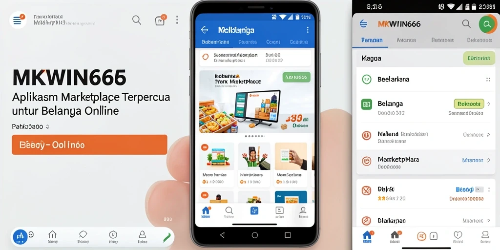 Antarmuka aplikasi MKWIN666 untuk belanja online yang mudah dan efisien.