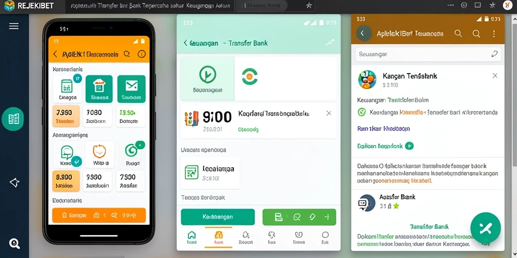 Antarmuka REJEKIBET yang memudahkan transfer bank tanpa repot.