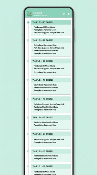 Riwayat Versi raja288 untuk Pengguna Android